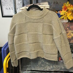 Brown Cropped Sweater